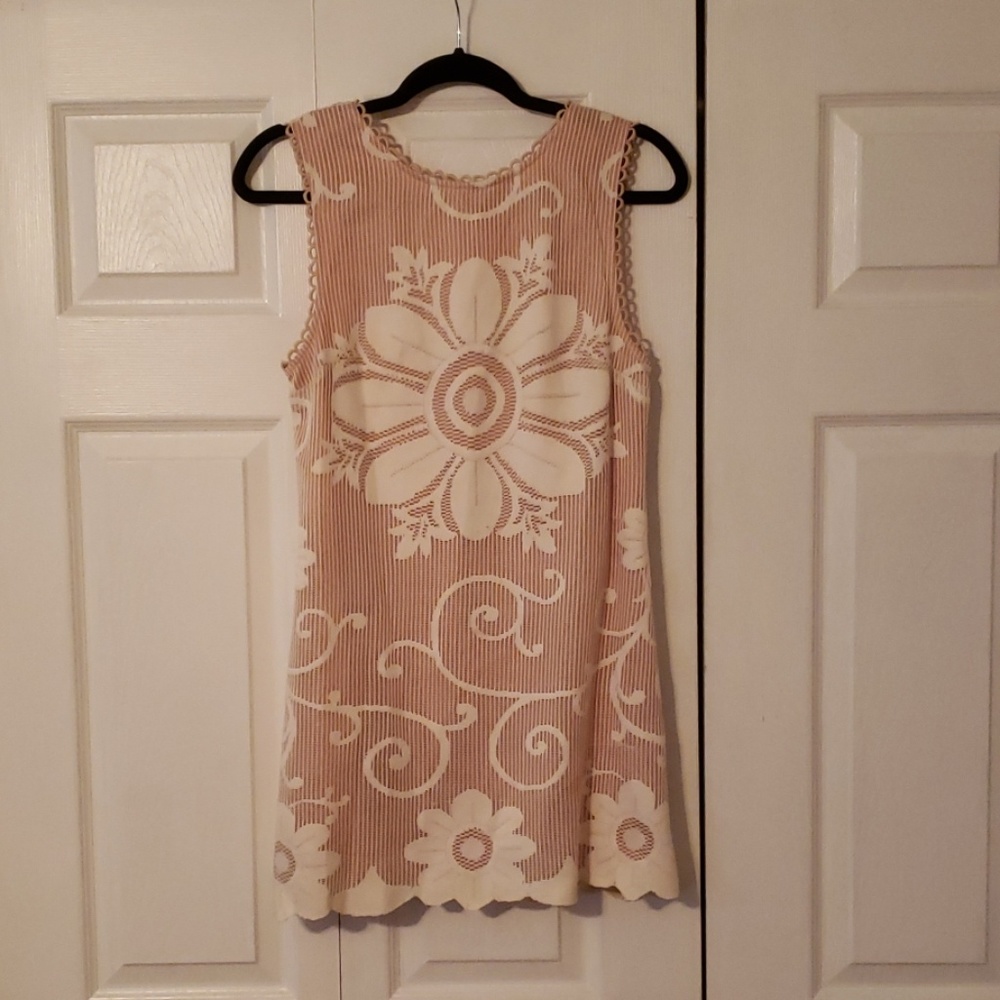 Crocheted mini dress